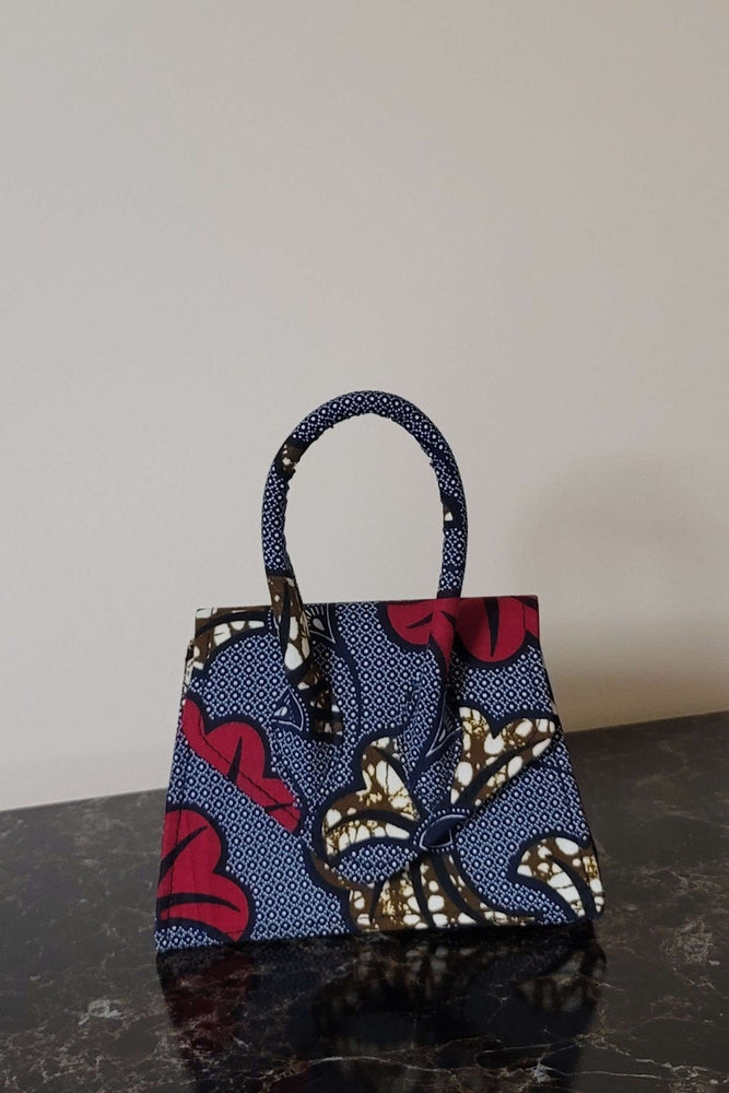 african print bag. Gray mini bag. mini bag. floral mini bag. Crossbody mini bag.
