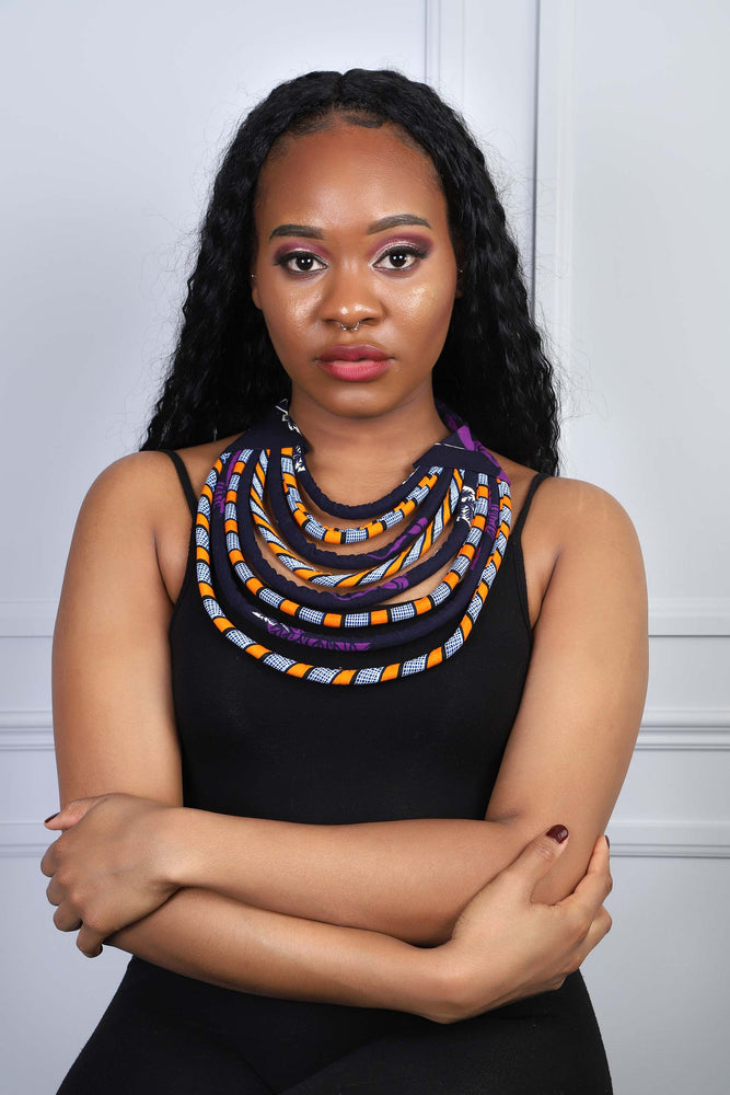 colorful fashion necklace. african necklace for girls. african necklace for women