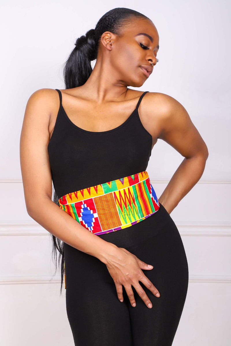 African Print Obi Ankara Belt for Women Dress Belt Gift Handmade