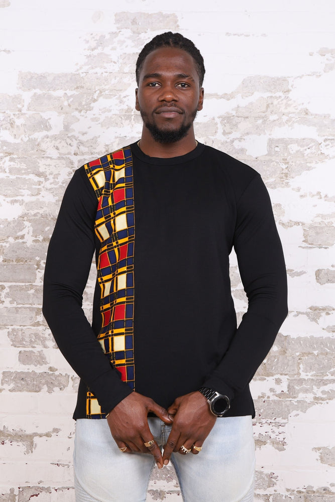KOUAKOU African Print Long Sleeve Unisex Adults' Shirt - KEJEO DESIGNS