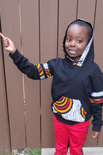 MIWA AFRICAN PRINT UNISEX KIDS’ HOODIE SWEATSHIRT - KEJEO DESIGNS