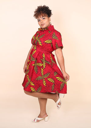 red floral dress maxi ROSE MAXI DRESS AKIRA