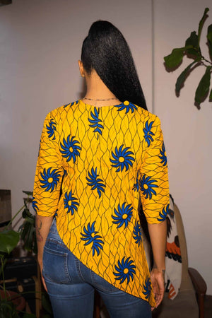 
            
                Load image into Gallery viewer, MONIQUE AFRICAN PRINT WOMEN&amp;#39;S TOP
            
        