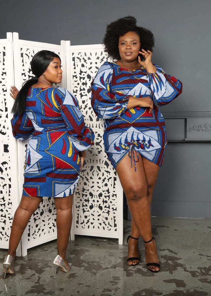 
            
                Load image into Gallery viewer, african dresses. Blue african dresses
            
        