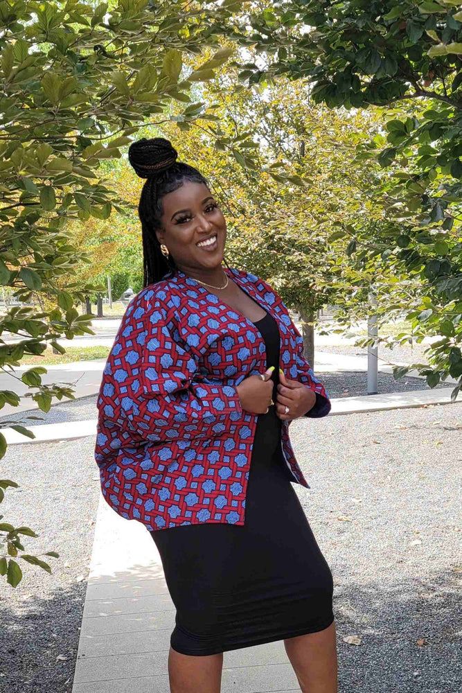 How To Make Ankara Kimono Jacket ..pt 1 