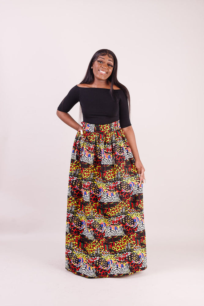 africa skirt. African skirt. African print skirt. African maxi skirt. African print maxi skirts with pockets. Maxi skirt for woman.