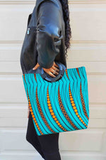 Jirah African Print Tote Bag