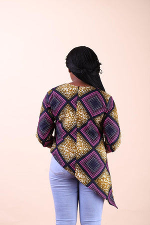 African clothing for women. Casual top for women. Women's tops. Printed tops for women