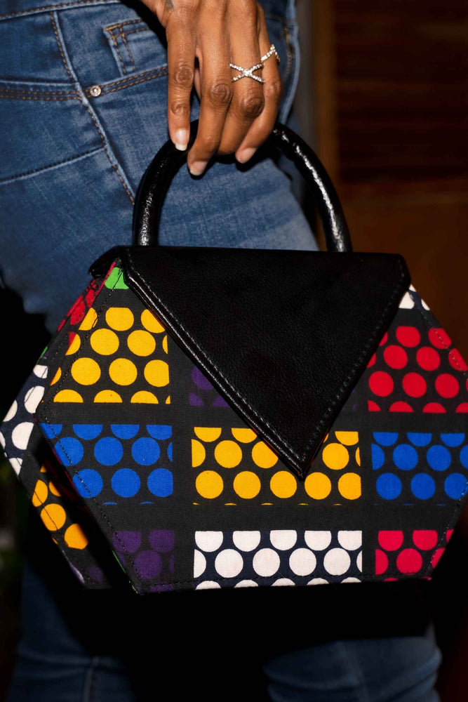 African bag. Multicolor bag. African purse