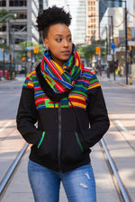 MALEI AFRICAN PRINT UNISEX ADULTS' INFINITY NECK SCARF