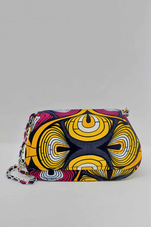 African print bag. Yellow shoulder bag. African Shoulder bag, African bag for women