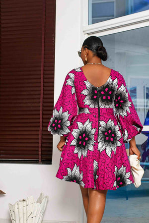 purple african dresses SOPHIA African Dress