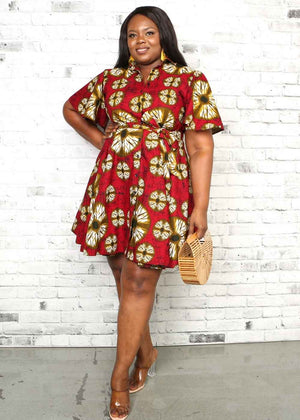 
            
                Load image into Gallery viewer, plus size dresses for women. Red dresses for women. African dresses. african dress. african clothing
            
        