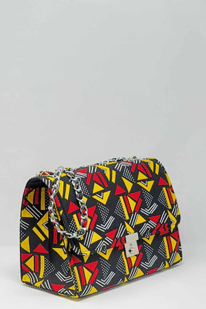 
            
                Load image into Gallery viewer, African print bag. African bag. Large bag for women. African print bag. Black and red bag.
            
        
