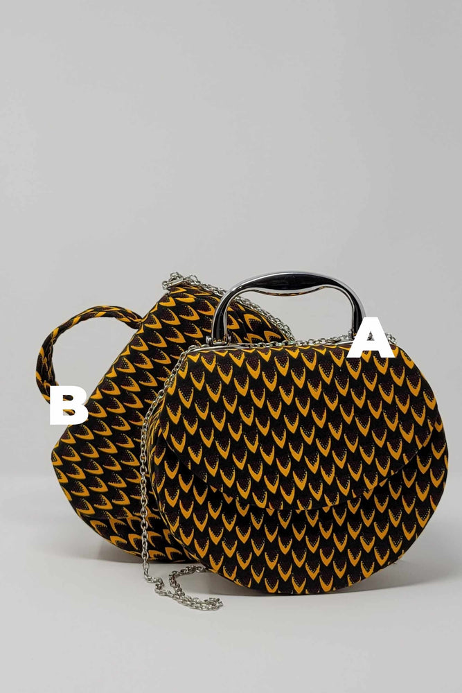 round bag. mini bags. African mini bags. Women's purses.