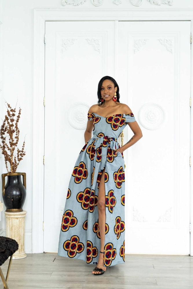 Tanika African Maxi Dress For Women | Kejeo Designs M Tanika African Maxi Dress For Women | Kejeo Designs M