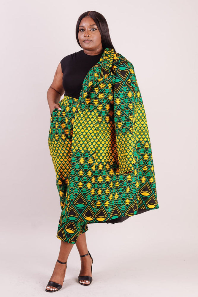 African clothing for women. African pant and matching top for women.