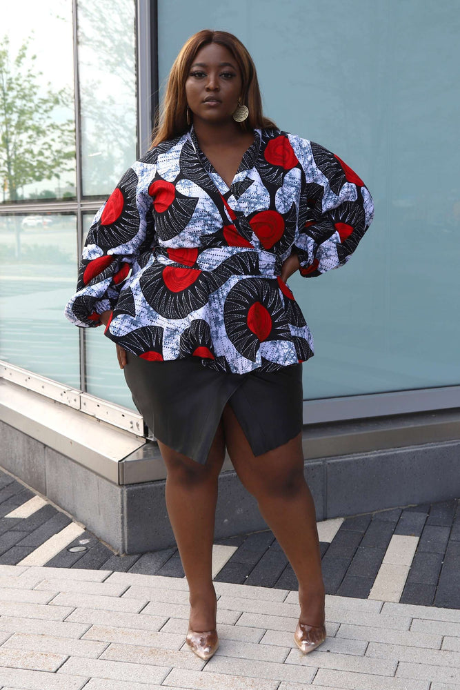 PLus size top for women. Fall outfit for women. African top for women