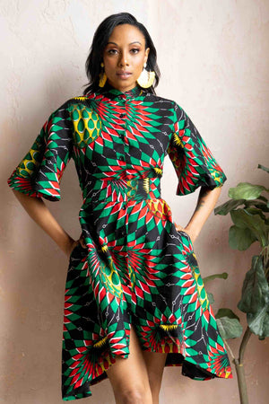 Bella African Print Women Dress | KEJEO DESIGNS M Bella African Print Women Dress | KEJEO DESIGNS M