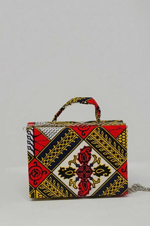 
            
                Load image into Gallery viewer, African women purse. African bag, African print small bag. African crossbody bag. African mini bag. Red mini Bag
            
        