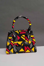 black and yellow mini bags. African mini purse. African Print mini purse. African print small purse.