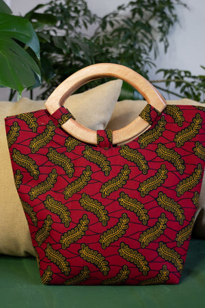 red african bag. african tote bag, african hand bag