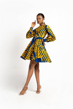 yellow african dress. african clothing for women