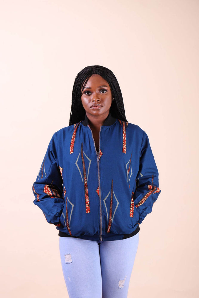 
            
                Load image into Gallery viewer, Blue African jacket
            
        