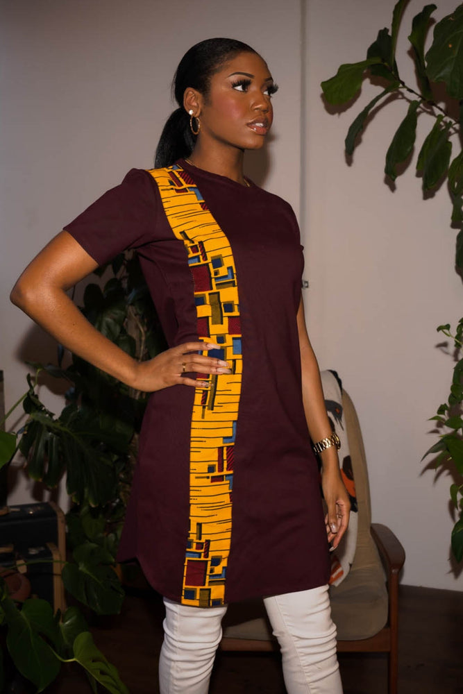 ankara shirt dresses for ladies ANKARA SHIRTS DRESS- KHARIS La Mode Afrique