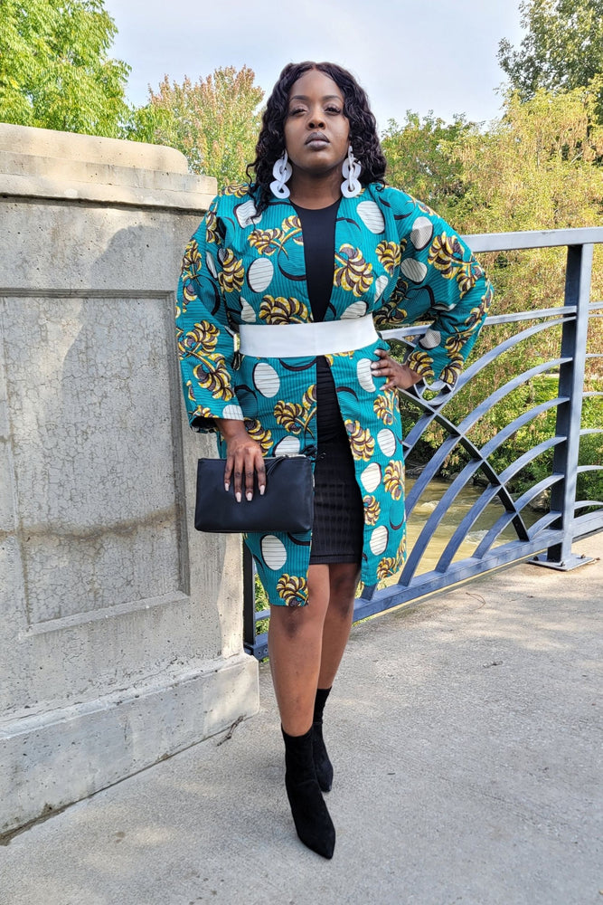 fordomme Fødested Pakistan Joelle African Print Kimono Jacket for women - Kejeo Designs – KEJEO DESIGNS