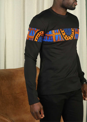 Joe African Print Long Sleeve Unisex Adults' Shirt