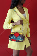 African purse. Shoulder bag. African print shoulder bag