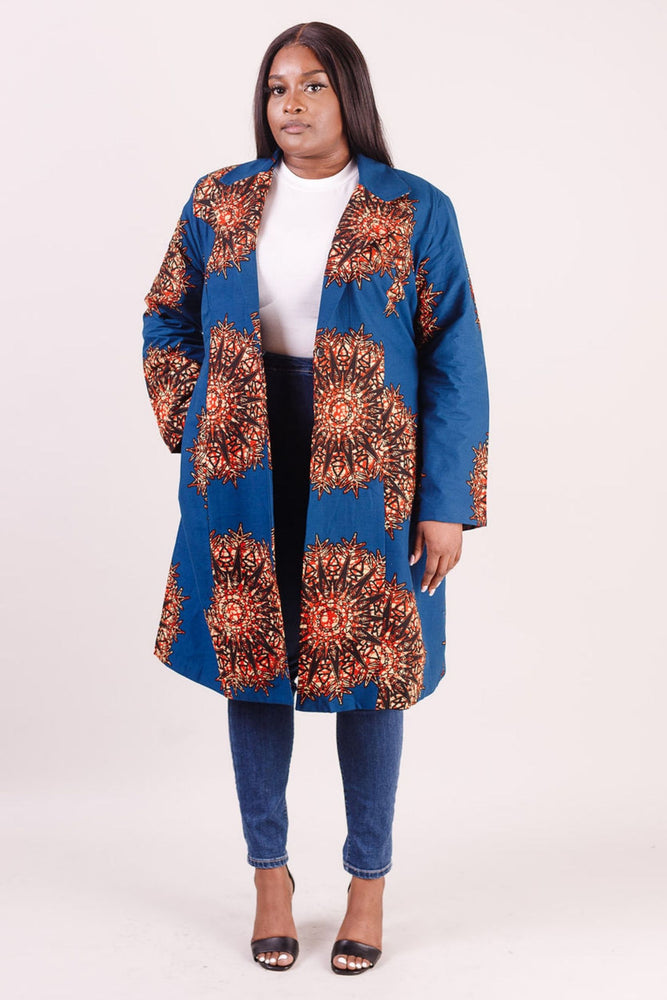 Plus size blazer for women. African print plus size jacket and African print plus size pant. African clothing for plus size women