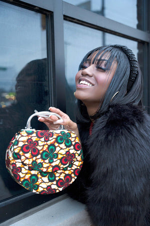 round african print handbags for women
