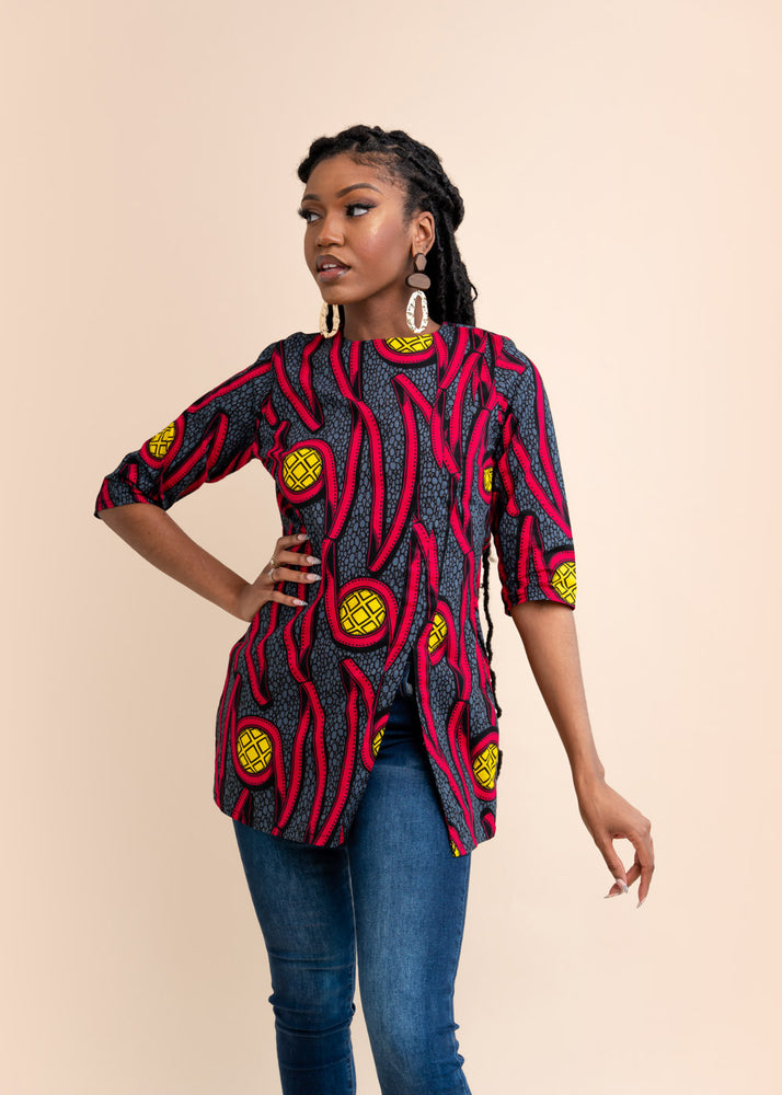 ankara top, African top, summer top, work clothing, tops for work, African clothes, african designs
