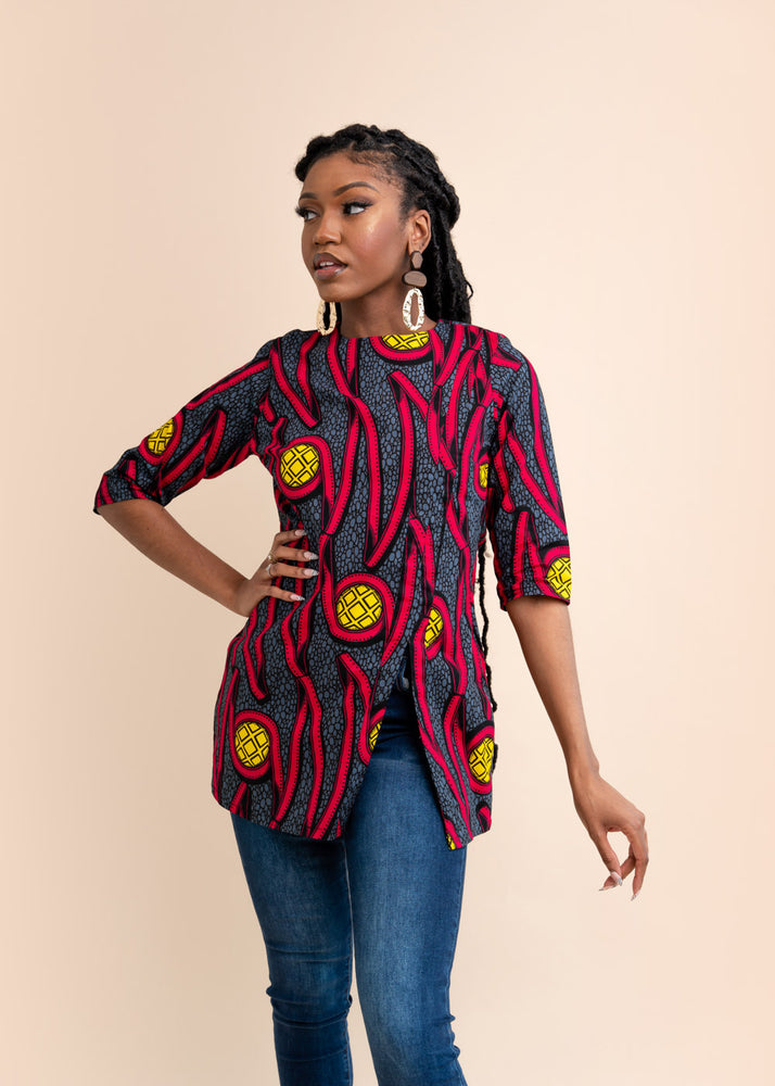Moli African Print Women's Top KEJEO DESIGNS - Main Image
