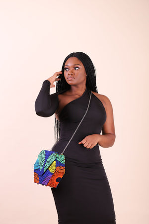 African print bag. Crossbody bags. Blue Bags for women. Women's purses. Fashion trends