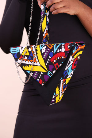 african bag. Triangle bag. Colored bags