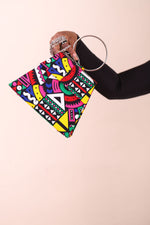 Pink crossbody bag. Women's bag. African bags.