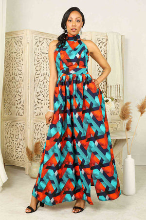 
            
                Load image into Gallery viewer, African print maxi dresses. African dresses for women.
            
        