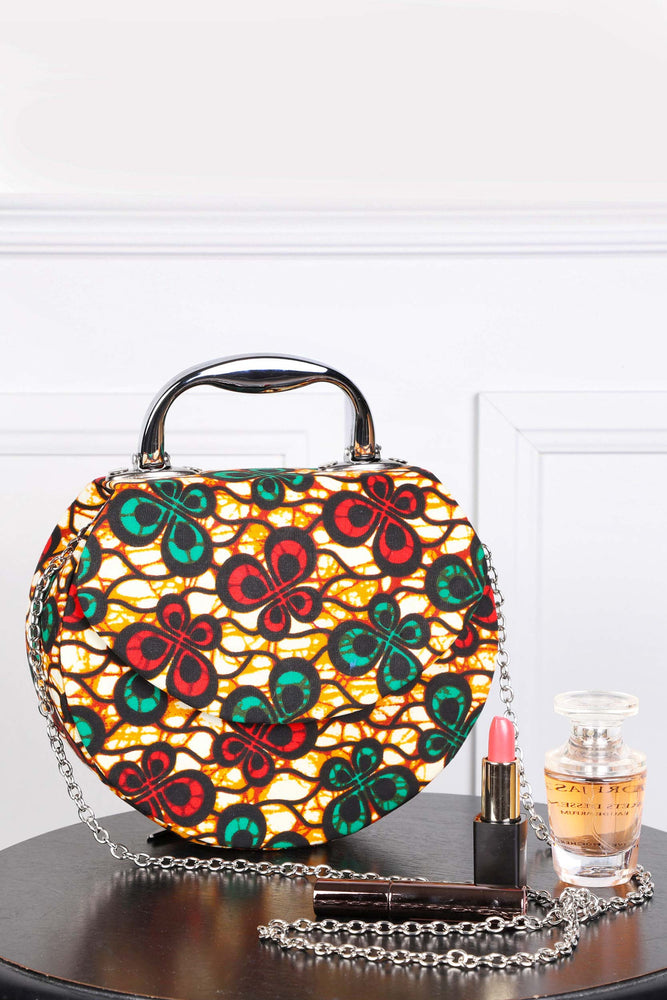 african print handbags with chain for women