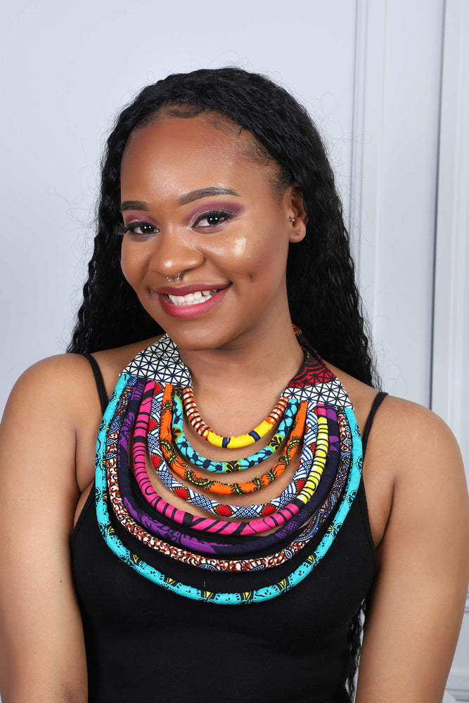 african necklace multilayer