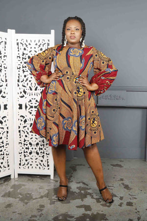 
            
                Load image into Gallery viewer, brown african dress. African dresses. African dress.. plus size dresses.. african dress. african clothing
            
        