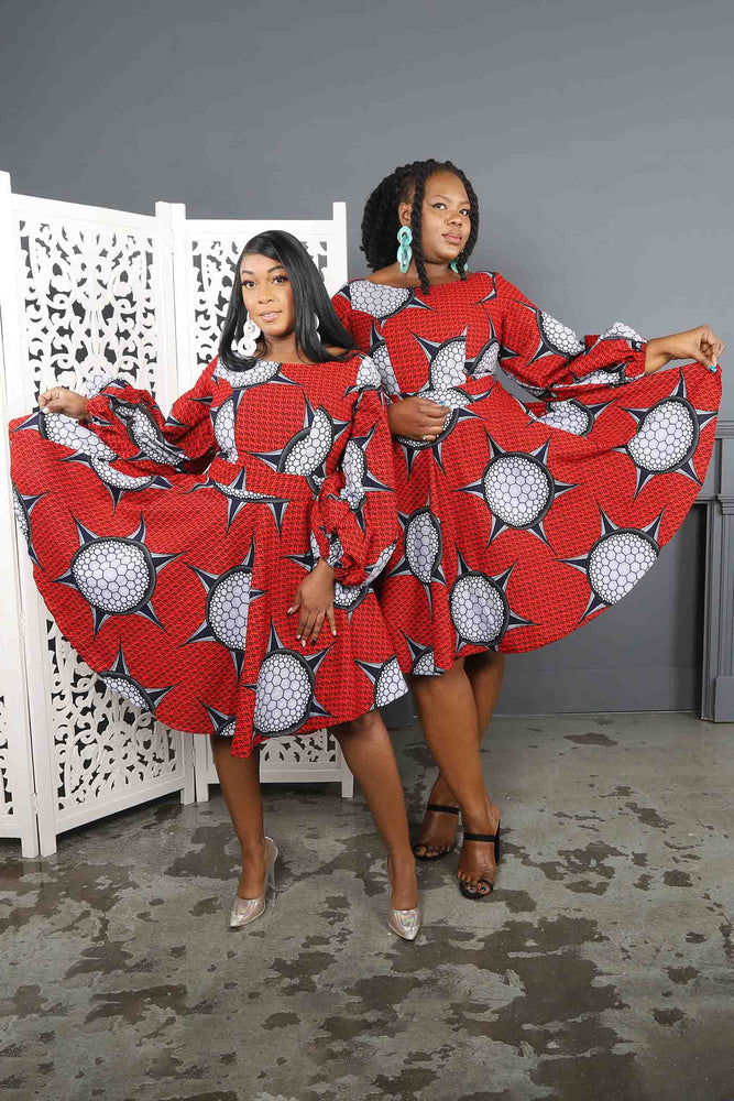 Miya African Print Women's Dress Miya African Print Women's Dress