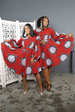 red african dresses. African dress. Red African dresses for women.. African clothing for women