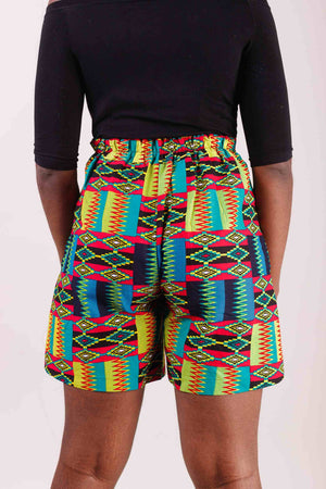 ANDRI African Print High-Waisted Women's Short
