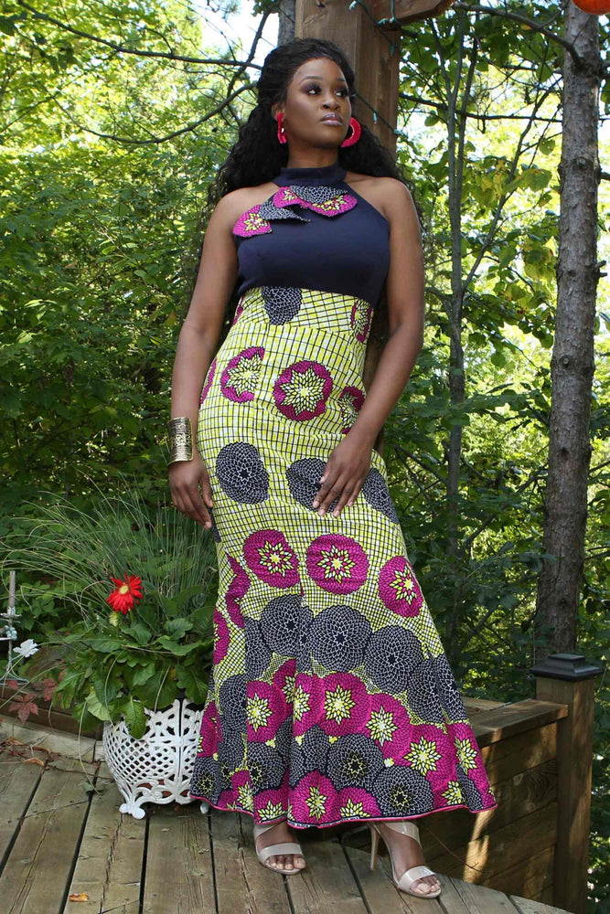 african dress mermaid African Print Mermaid Dress AD-2289-239