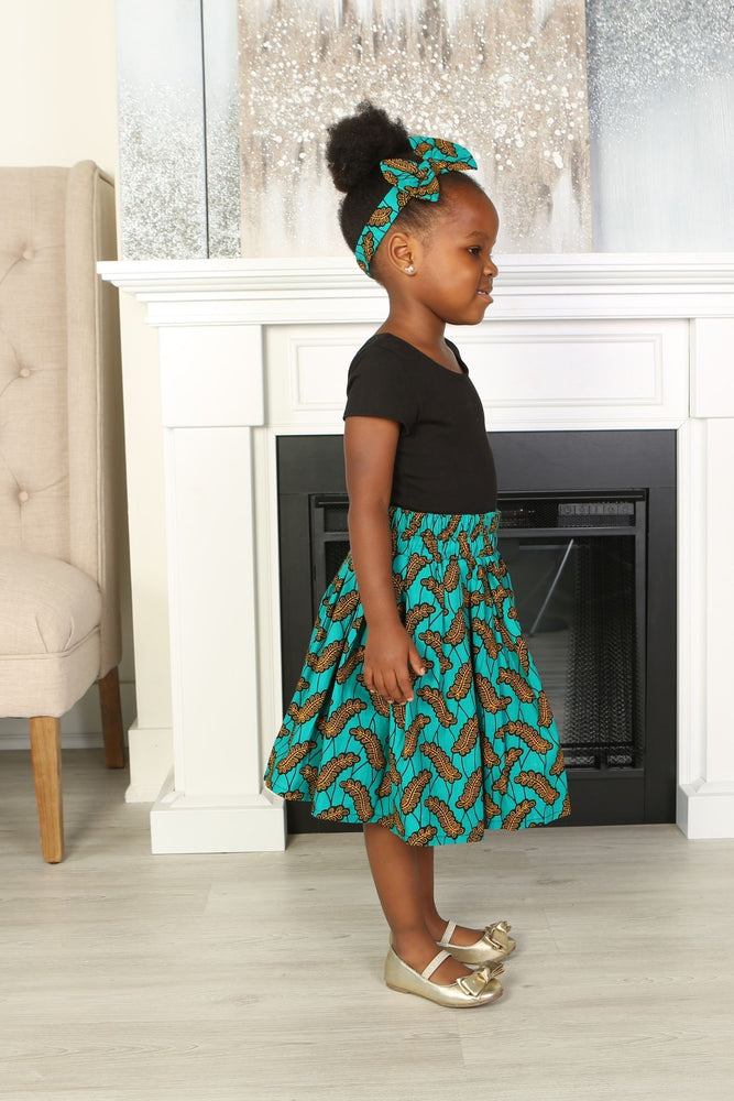 AFRICAN PRINT LITTLE GIRLS' SKIRTS | KEJEO DESIGNS african-print-little-girls-skirts-kejeo-designs