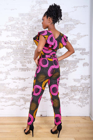 ALBINA AFRICAN PRINT CROP TOP - KEJEO DESIGNS. Summer pant and top for women.