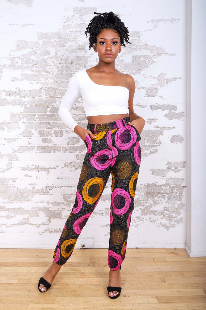 
            
                Load image into Gallery viewer, ALBINA AFRICAN PRINT WOMEN&amp;#39;S PANT - KEJEO DESIGNS
            
        